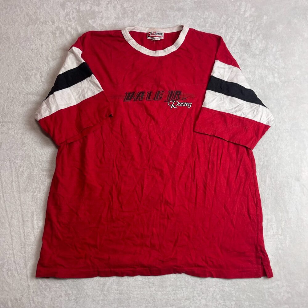 Dale Jr Racing Men's Red T-Shirt Size XXL Chase Authentics Vintage 90s